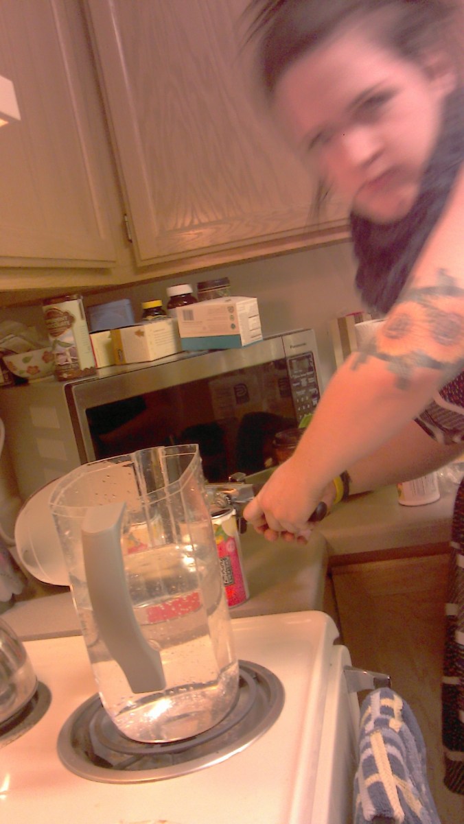 Mixing glow in the dark dranks. 