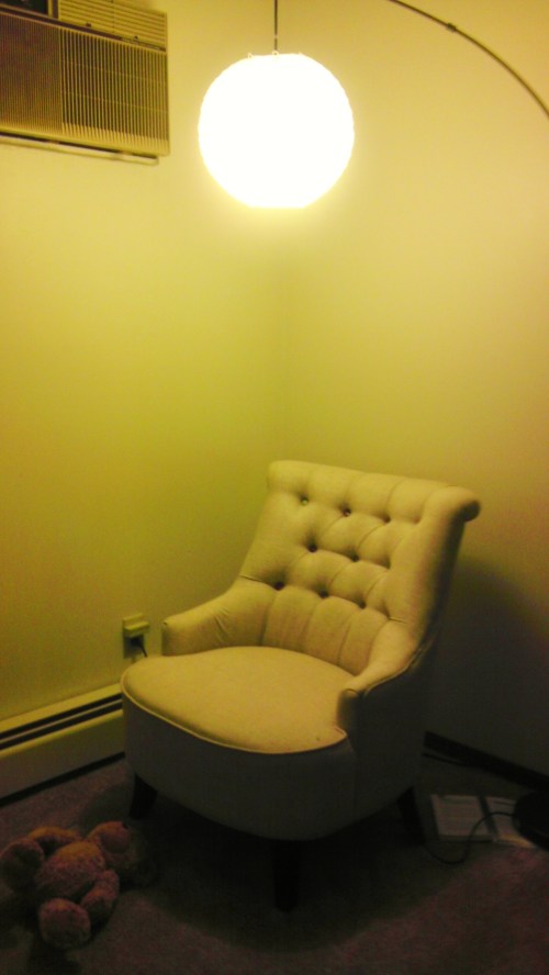 Much like Stoic Balloon, Solitary Chair is judging you. 