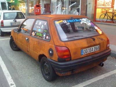 Hey girl. I heard you like Cinderella's pumpkin, so I decided to drive it.  